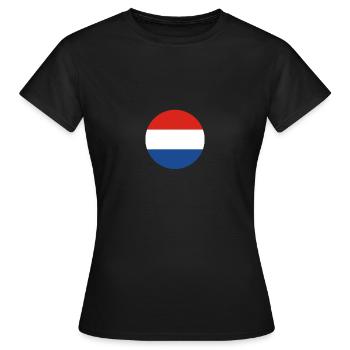 Pays-Bas Drapeau néerlandais néerlandais - T-shirt Femme - noir - Devant - AI Model Female 172 dark (172cm)