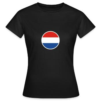 Pays-Bas Drapeau néerlandais néerlandais - T-shirt Femme - noir - Devant - AI Model Female 172 dark (172cm)