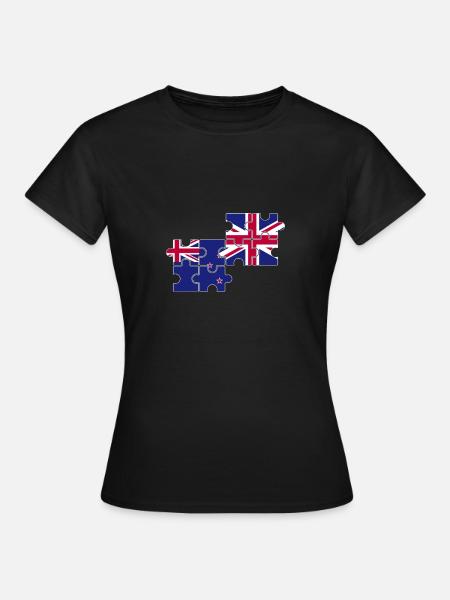 New Zealand UK Flag British New Zealand - Women's T-Shirt - black