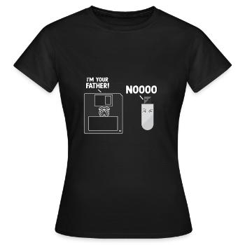 IT expert informaticien informaticien oufit pour - T-shirt Femme - noir - Devant - AI Model Female 172 dark (172cm)