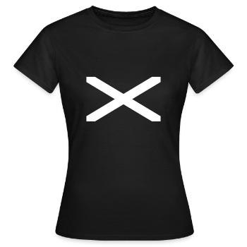 Schottland Schottische Flagge Schotte - Frauen T-Shirt - Schwarz - Vorne - AI Model Female 172 dark (172cm)