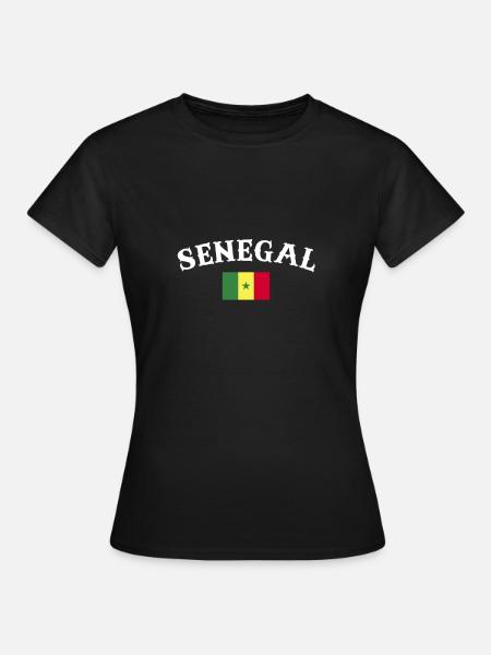 Sénégal Drapeau Sénégal Sénégal - T-shirt Femme - noir