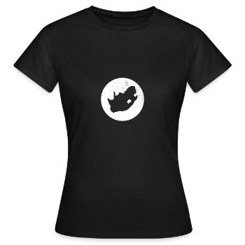South Africa Map South Africa South African - Women's T-Shirt - black - Front - AI Model Female 172 dark (172cm)