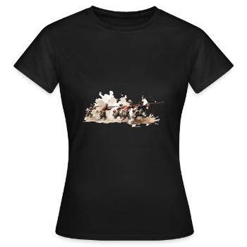 infanterie de ligne soldats napoléoniens grenadier - T-shirt Femme - noir - Devant - AI Model Female 172 dark (172cm)
