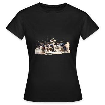Linieninfanterie 17-18 Jahrhundert Infanterie - Frauen T-Shirt - Schwarz - Vorne - AI Model Female 172 dark (172cm)