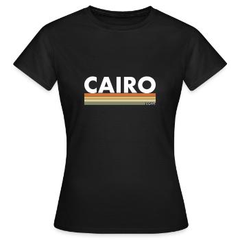 Le Caire Rétro Égypte Égypte Égypte Egypte Egyptienne Egypte - T-shirt Femme - noir - Devant - AI Model Female 172 dark (172cm)