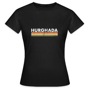Hurghada Vintage Rétro Egypte Egypte Egypte Egypte - T-shirt Femme - noir - Devant - AI Model Female 172 dark (172cm)