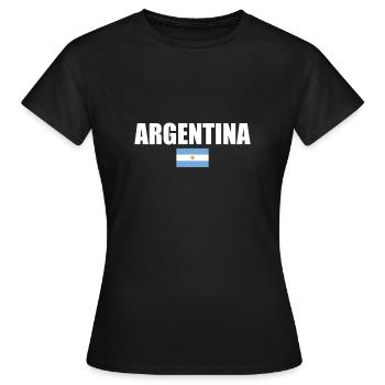Argentine Argentine Drapeau argentin - T-shirt Femme - noir - Devant - AI Model Female 172 dark (172cm)