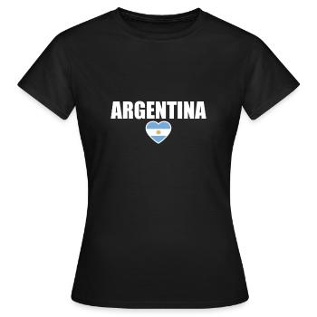 Argentine Argentine Drapeau Argentine - T-shirt Femme - noir - Devant - AI Model Female 172 dark (172cm)