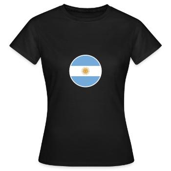 Argentine Drapeau argentin Argentine - T-shirt Femme - noir - Devant - AI Model Female 172 dark (172cm)