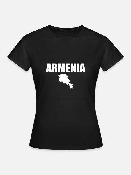 Carte de l’Arménie Arménie Arméniens - T-shirt Femme - noir