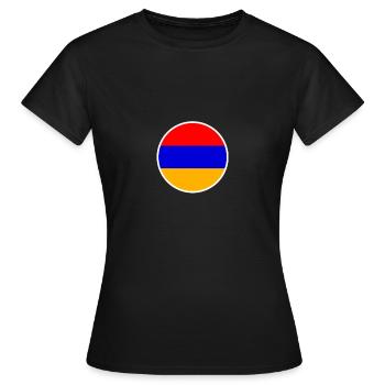 Armenien Armenische Flagge Armenier - Frauen T-Shirt - Schwarz - Vorne - AI Model Female 172 dark (172cm)