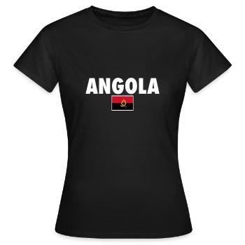 Angola Drapeau angolais Angola - T-shirt Femme - noir - Devant - AI Model Female 172 dark (172cm)