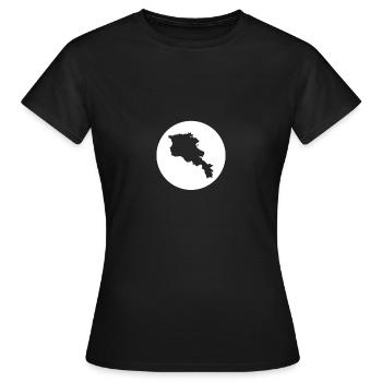 Armenien Karte Armenische Armenier - Frauen T-Shirt - Schwarz - Vorne - AI Model Female 172 dark (172cm)