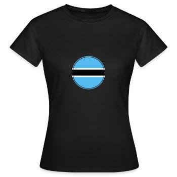 Botswana Botswana flag Botswanians - Women's T-Shirt - black - Front - AI Model Female 172 dark (172cm)