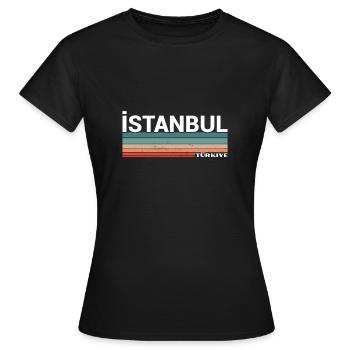 Istanbul Turquie Turquie Turquie Turquie Turc - T-shirt Femme - noir - Devant - AI Model Female 172 dark (172cm)