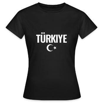 Turquie Turquie Turc Turc - T-shirt Femme - noir - Devant - AI Model Female 172 dark (172cm)