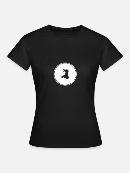 Wales Welsh map Welsh - Women's T-Shirt - black