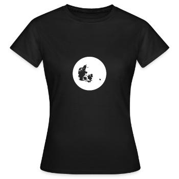 Danemark Carte Danois Fier Danois - T-shirt Femme - noir - Devant - AI Model Female 172 dark (172cm)