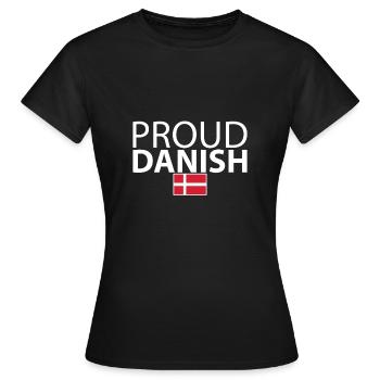 Fier danois Danemark Drapeau danois Danois - T-shirt Femme - noir - Devant - AI Model Female 172 dark (172cm)