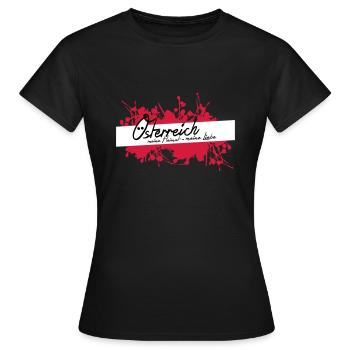 L’Autriche, ma patrie, mon amour ! - T-shirt Femme - noir - Devant - AI Model Female 172 dark (172cm)