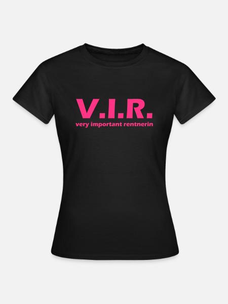 rentnerin - Frauen T-Shirt - Schwarz