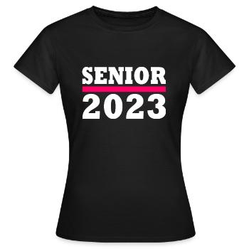 Senior 2023 - Frauen T-Shirt - Schwarz - Vorne - AI Model Female 172 dark (172cm)
