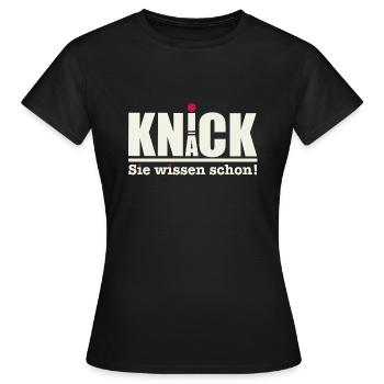 Knick Knack, Sie wissen schon! - Frauen T-Shirt - Schwarz - Vorne - AI Model Female 172 dark (172cm)