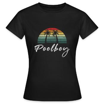 Maître nageur Poolboy - T-shirt Femme - noir - Devant - AI Model Female 172 dark (172cm)