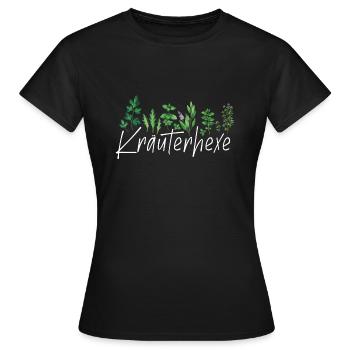 Kräuterhexe - Frauen T-Shirt - Schwarz - Vorne - AI Model Female 172 dark (172cm)