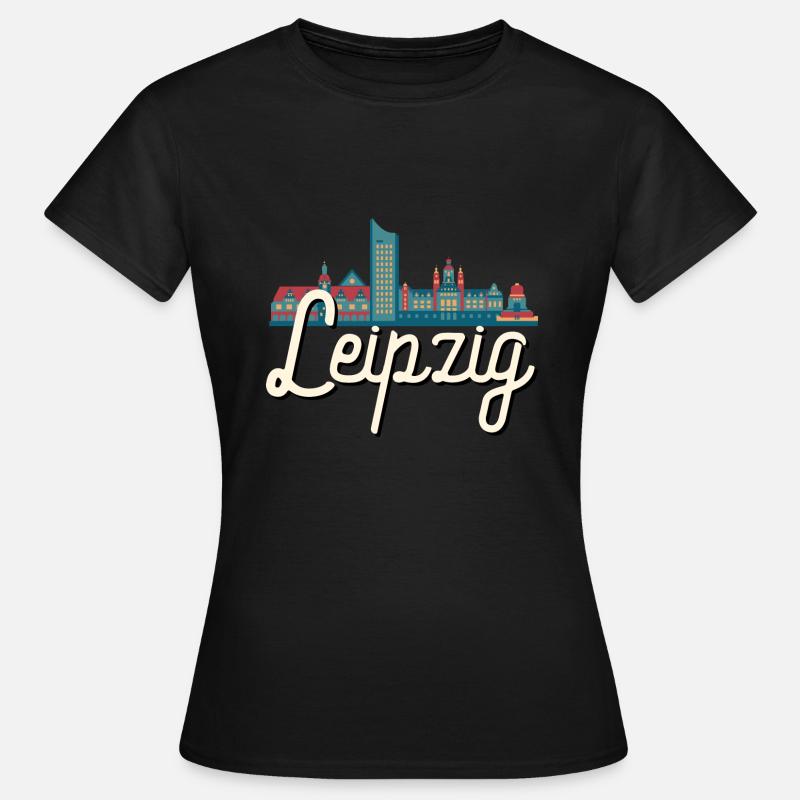 Leipzig - Frauen T-Shirt - Schwarz