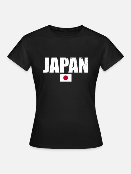 Japan Japanische Flagge Japaner - Frauen T-Shirt - Schwarz