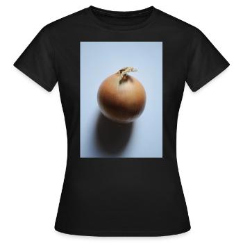 Zwiebel - Frauen T-Shirt - Schwarz - Vorne - AI Model Female 172 dark (172cm)