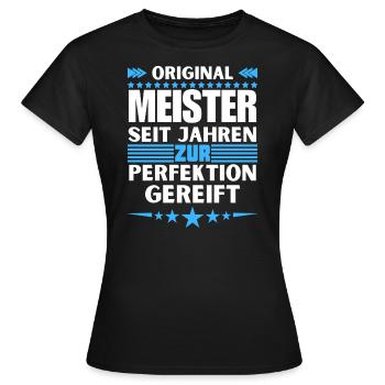 Masters Matured to Perfection - Women's T-Shirt - black - Front - AI Model Female 172 dark (172cm)