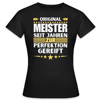 Masters Matured to Perfection - Women's T-Shirt - black - Front - AI Model Female 172 dark (172cm)