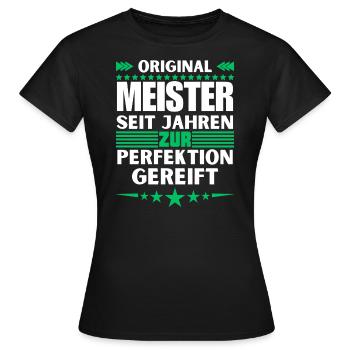 Masters Matured to Perfection - Women's T-Shirt - black - Front - AI Model Female 172 dark (172cm)