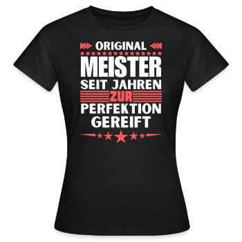 Masters Matured to Perfection - Women's T-Shirt - black - Front - AI Model Female 172 dark (172cm)
