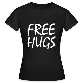 Free Hugs - Women's T-Shirt - black - Front - AI Model Female 172 dark (172cm)