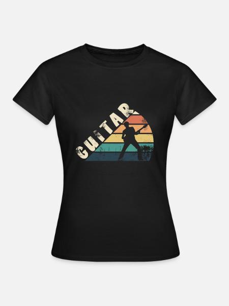Je joue de la guitare - T-shirt Femme - noir