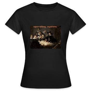 Operating System - Frauen T-Shirt - Schwarz - Vorne - AI Model Female 172 dark (172cm)