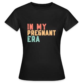 Schwangerschaft Schwanger Baby Familie Frauen - Frauen T-Shirt - Schwarz - Vorne - AI Model Female 172 dark (172cm)