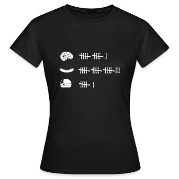 Grillen "all you can eat" Grillabend BBQ Wettessen - Frauen T-Shirt - Schwarz - Vorne - AI Model Female 172 dark (172cm)