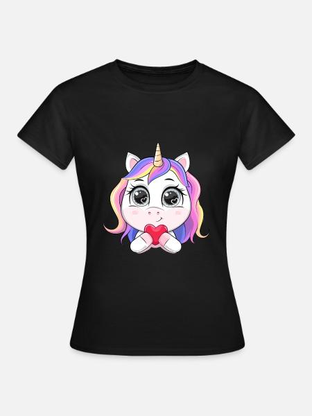T-shirt: Miss Unicorn - Women's T-Shirt - black