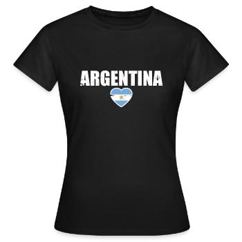 Argentine Argentine Drapeau argentin - T-shirt Femme - noir - Devant - AI Model Female 172 dark (172cm)