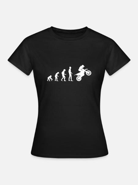 motorbike motorcycle evolution - Women's T-Shirt - black