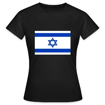 Israel Jewish srael - Women's T-Shirt - black - Front - AI Model Female 172 dark (172cm)