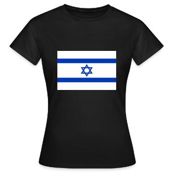 Israël israël - T-shirt Femme - noir - Devant - AI Model Female 172 dark (172cm)