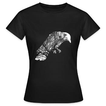 Wikinger, Vikings, Odin, Thor, Ragnar, Ivar - Frauen T-Shirt - Schwarz - Vorne - AI Model Female 172 dark (172cm)