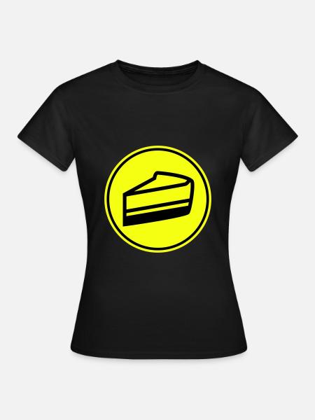 Kuchen käsekuchen - Frauen T-Shirt - Schwarz