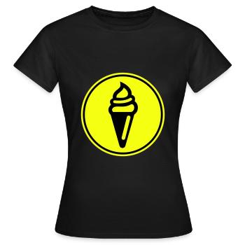 Ice Icon Icon - Women's T-Shirt - black - Front - AI Model Female 172 dark (172cm)